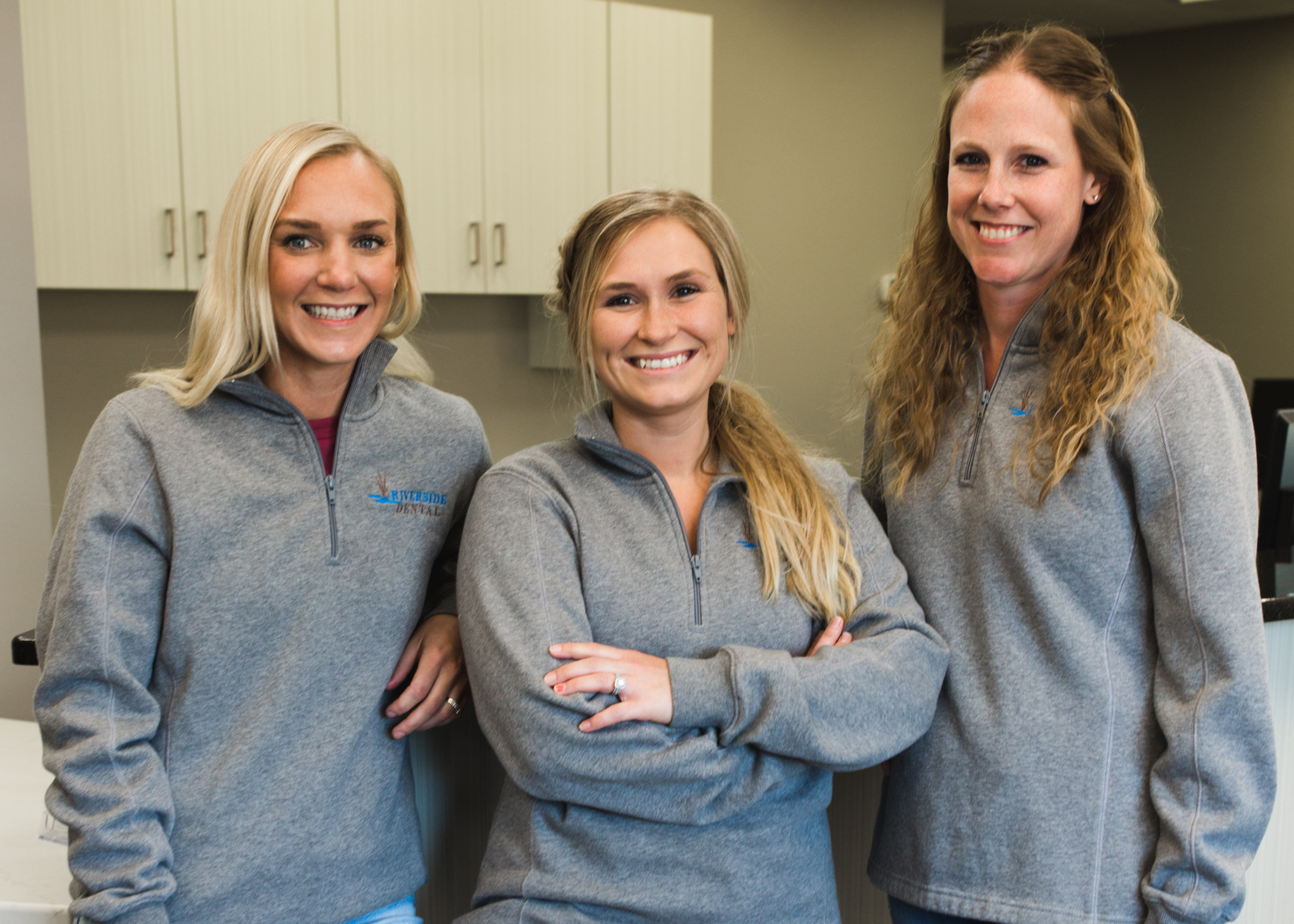 Tonya, Jenna, and Lisa, Dental Assistants at Riverside Dental